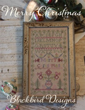 Blackbird Merry Christmas Gentle Art Sampler Thread Pack